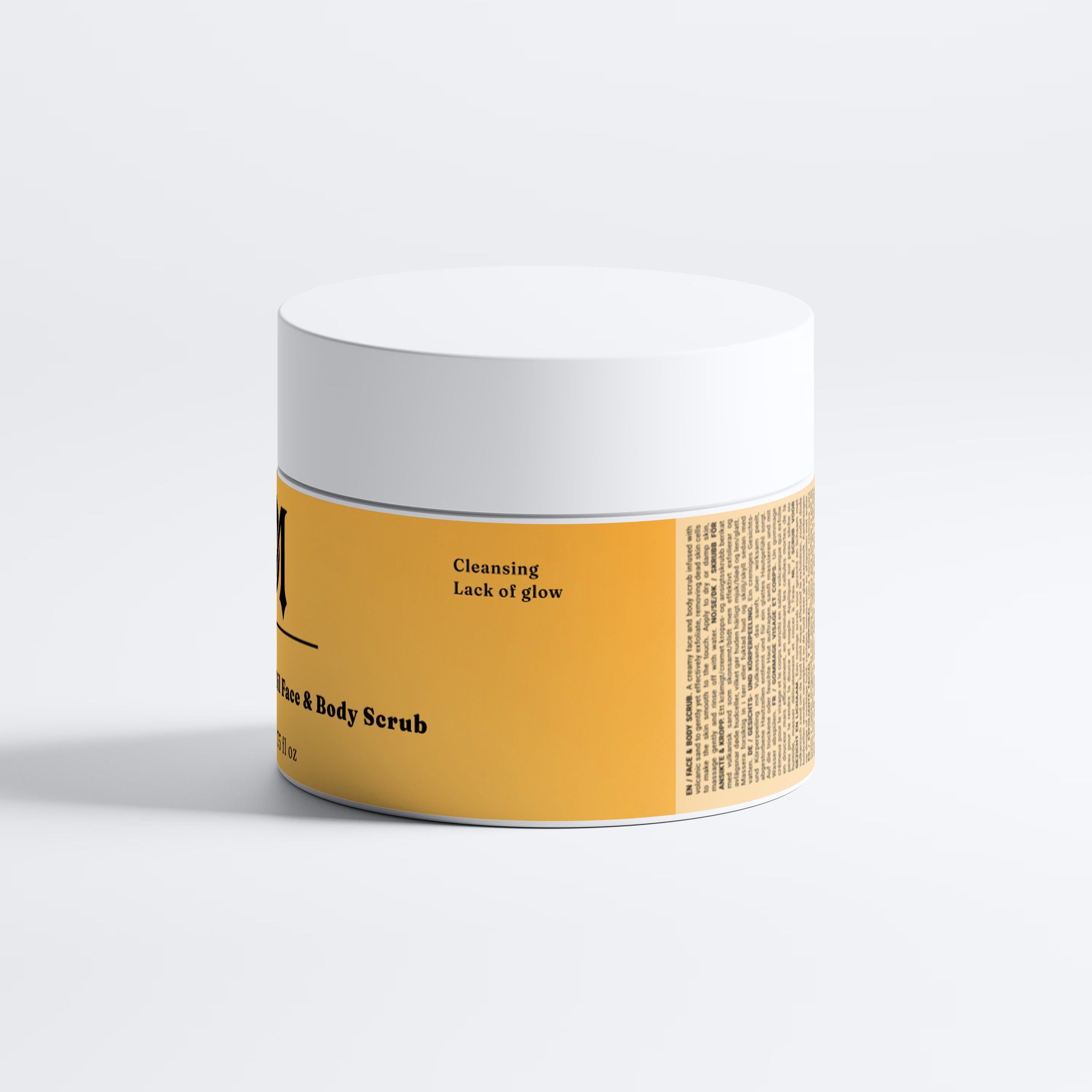 Volcanic Face Body Scrub Exfoliator Sand Polish Skincare Icelandic Lava Clay