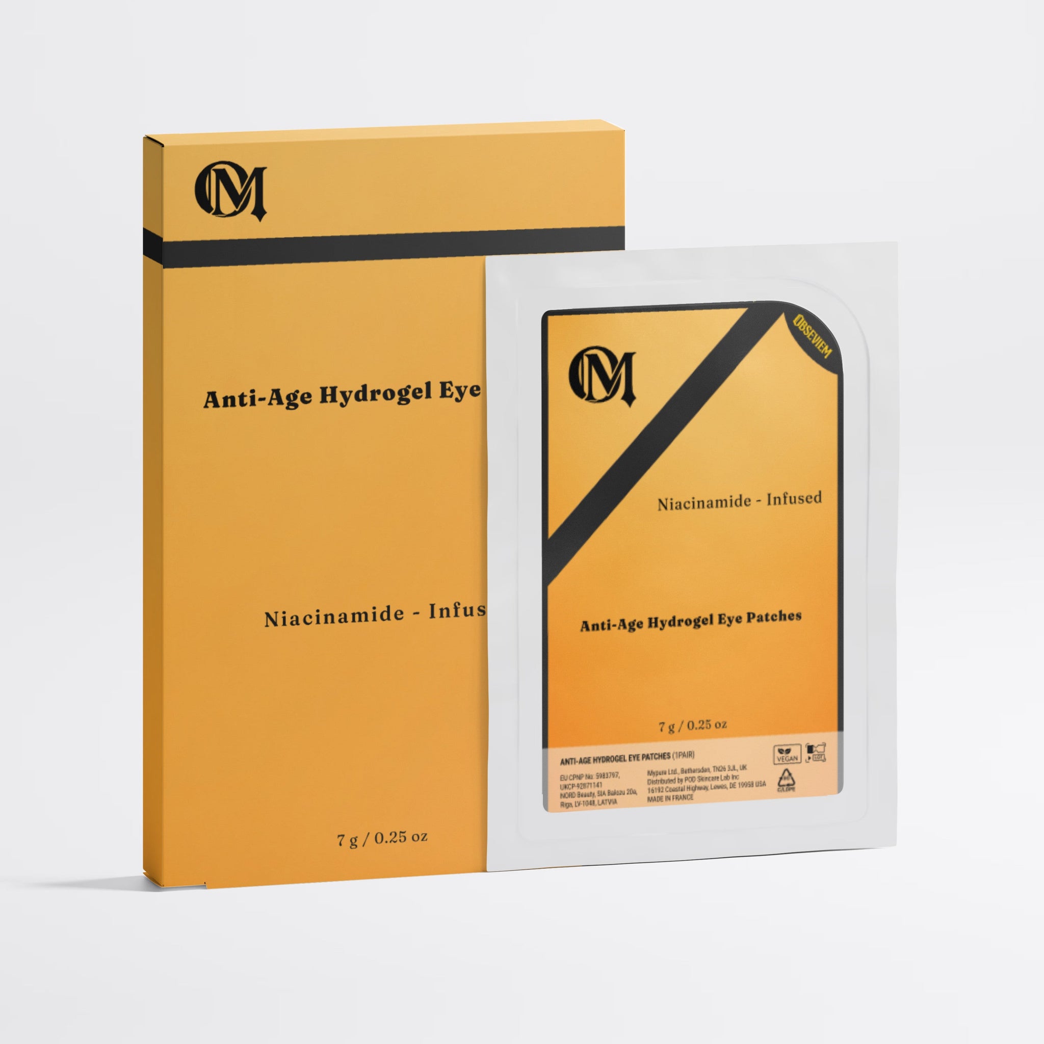 Anti‑Age Hydrogel Eye Patches Niacinamide‑Infused 7pcs | Firming Hydrating Under‑Eye Treatment