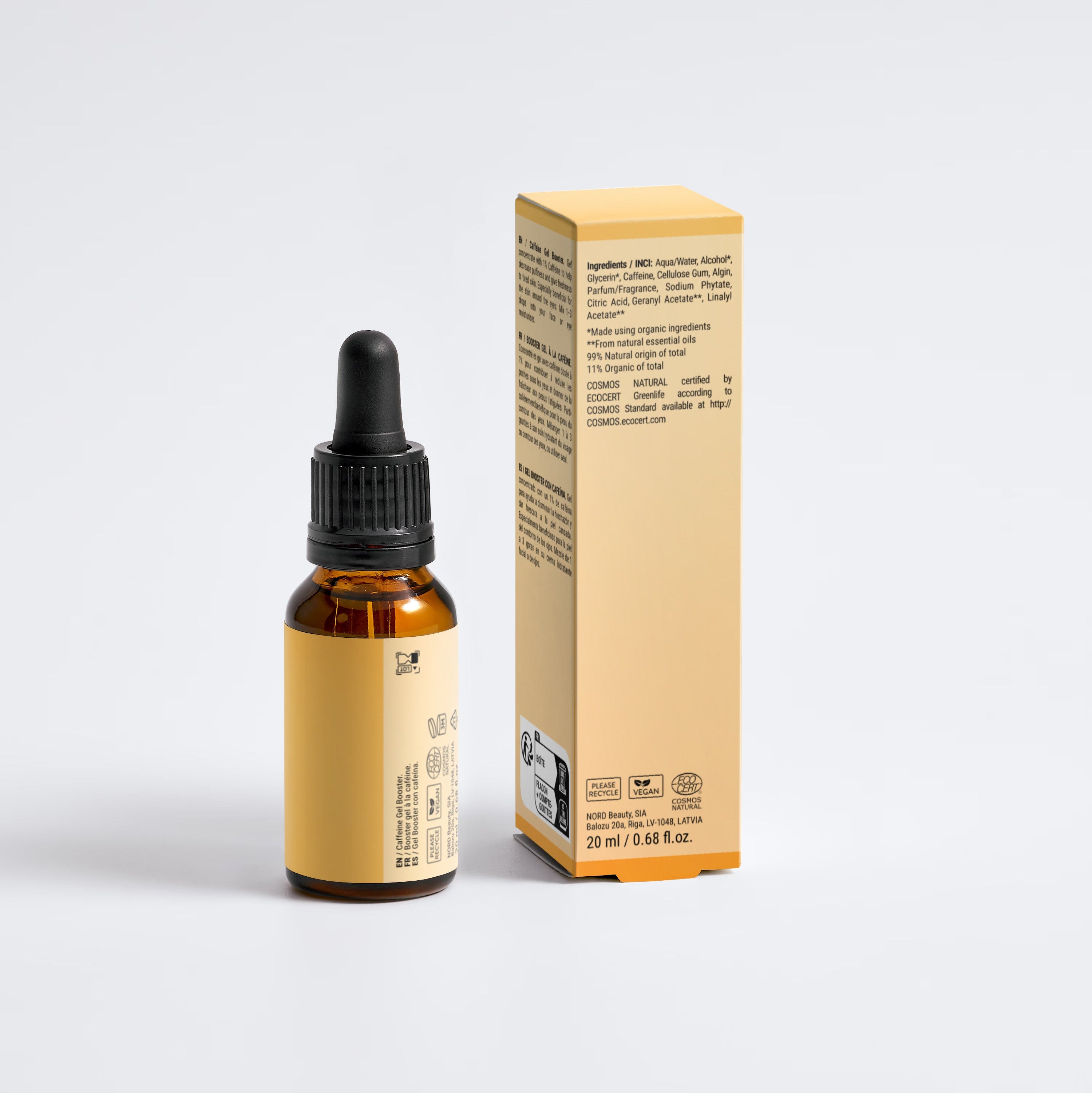 Anti Aging Caffeine Gel Serum For Eye Puffiness Dark Circles Wrinkles
