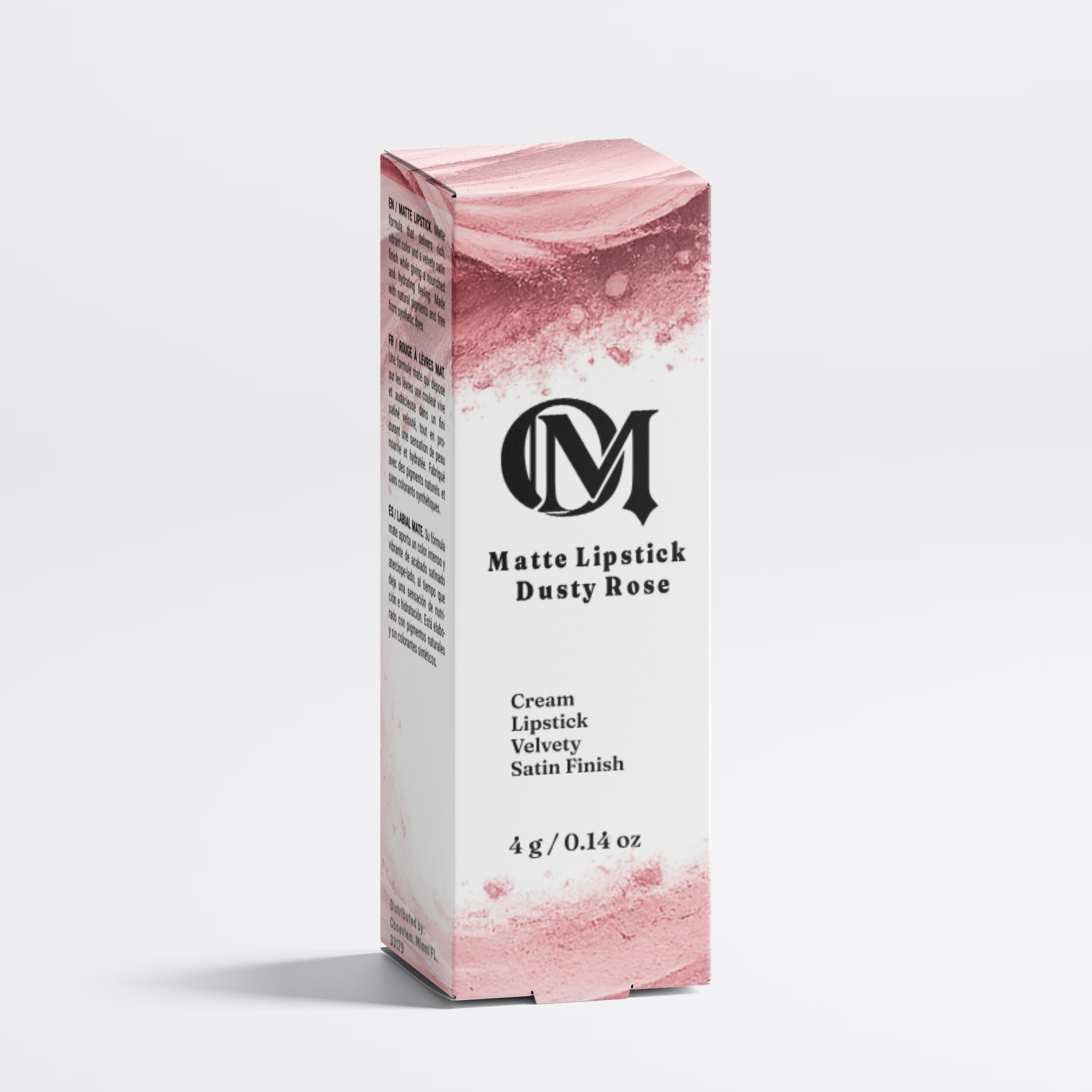Obseviem Dusty Rose Natural Lipstick Soft Matte Cream Finish Premium Rose Nude Shade